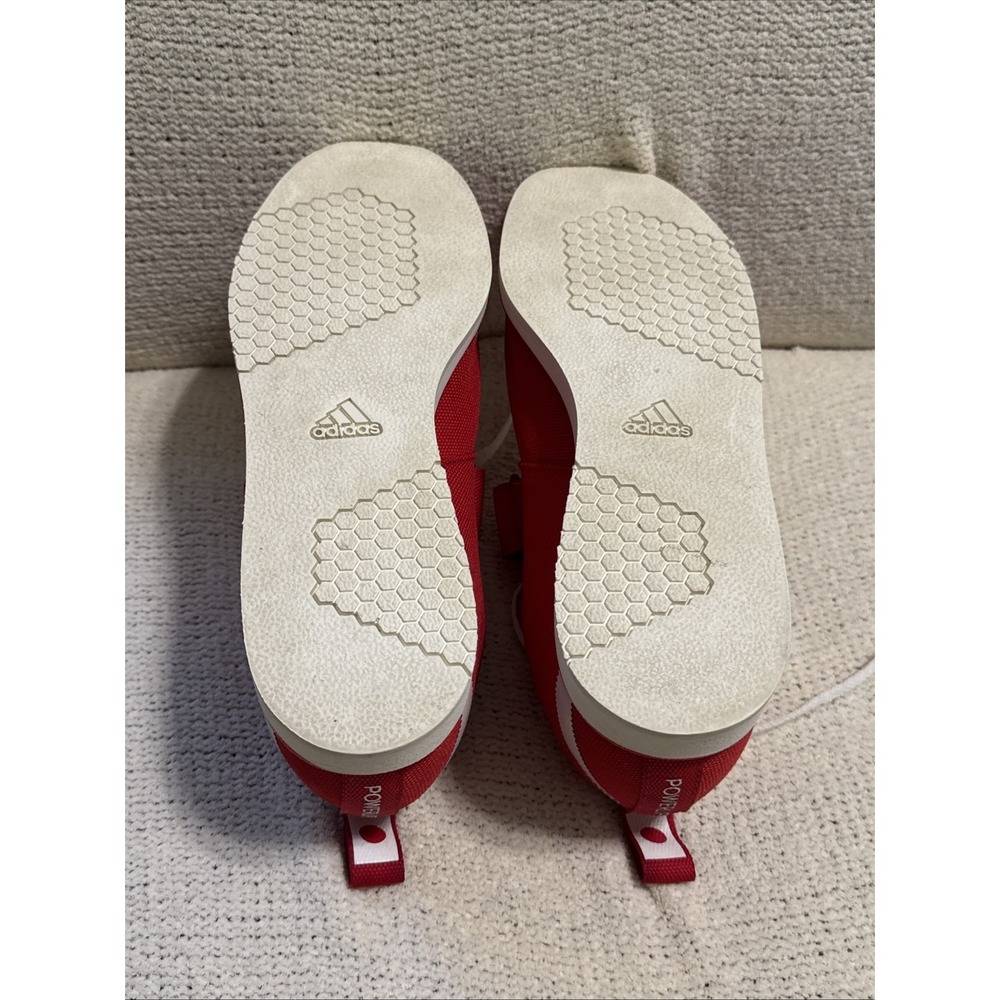 Adidas Powerlift 4 Japan EG5175 Weightlifting Shoes Men's Size 8 Red EUC - Picture 11 of 13